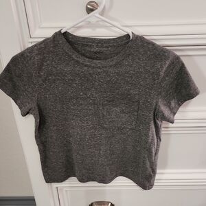 ARIZONA JEAN Company Dark Gray Women's Short Sleeve Tee